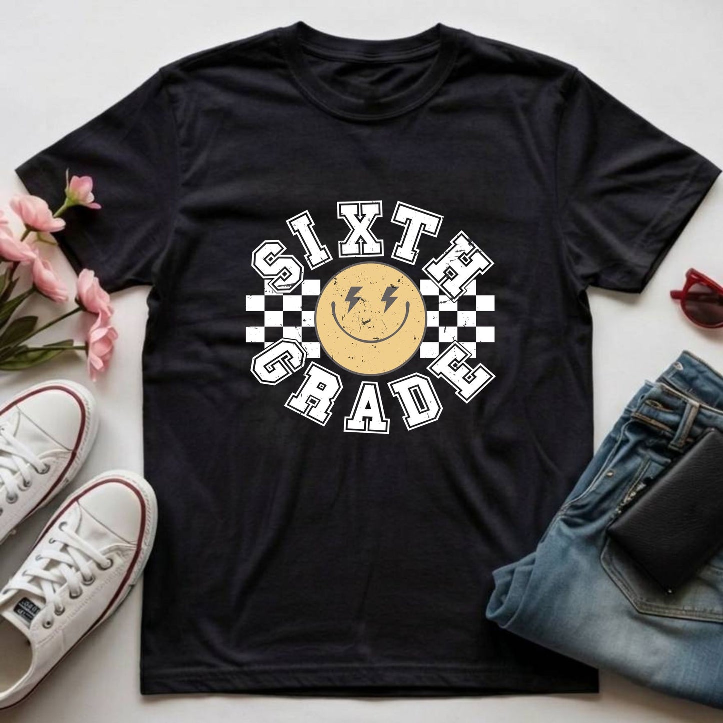School Grade Shirt Leveled up to Kinderarten Pre-K First Grade Second Grade Third Grade Fourth Grade Fifth Grade Gamer Kids School Tees