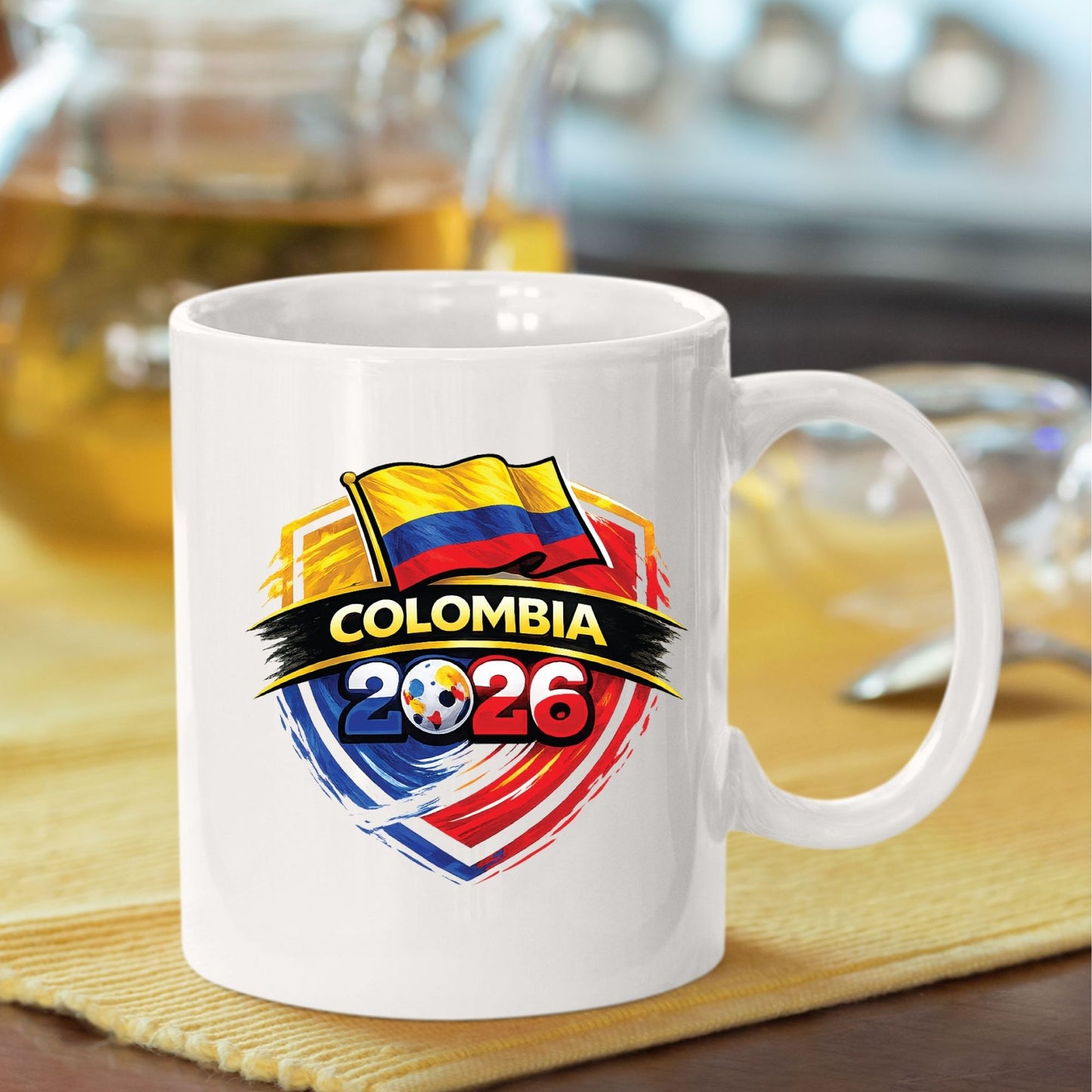Colombia World Cup 2026 DTF Transfer Ready to Press Los Cafeteros Soccer Heat Transfer For Shirts Football Supporter UV Sticker Prints