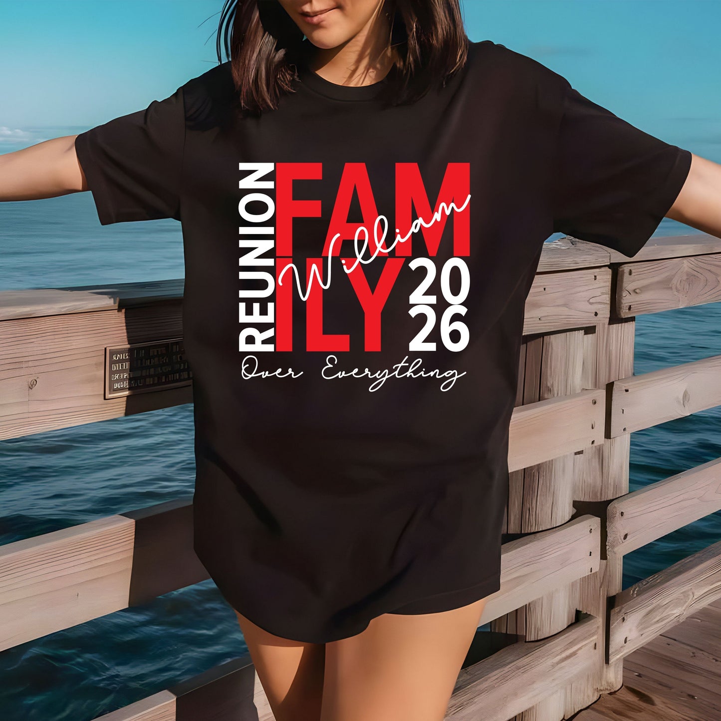 Custom Family Reunion 2026 T Shirts Personalized Family Name Tees