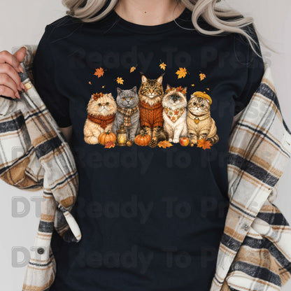 Halloween Cats DTF Transfer Ready to Press