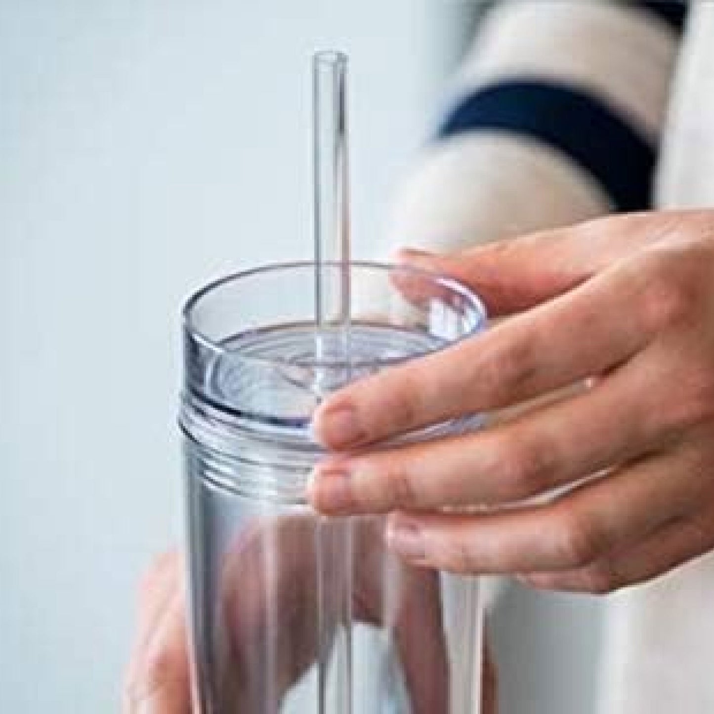 Custom Acrylic Tumblers Reusable Durable Clear Skinny Tumblers with Lids and Straws - 16 oz