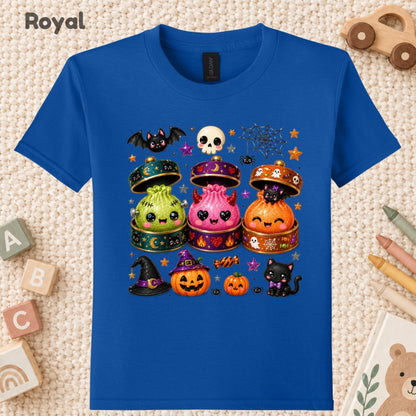 Cute Halloween Dumplings KawaiiT-Shirt, Monster Spooky Season Graphic Tee