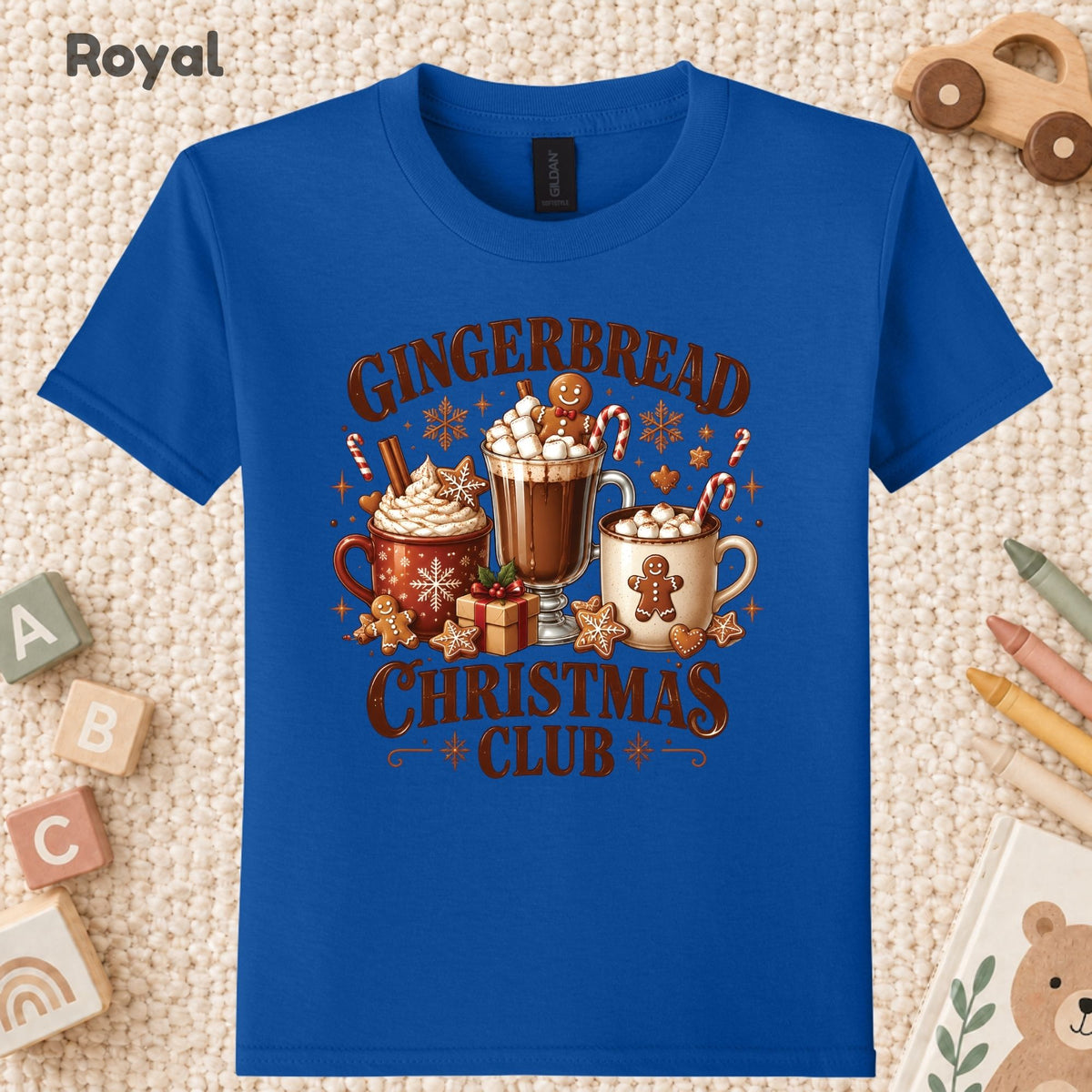 Gingerbread Christmas T-Shirt, Hot Cocoa and Cookies Holiday Tee, Festive Sweatshirt