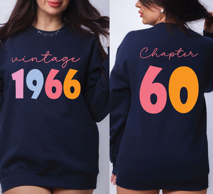 60th Birthday Shirt Vintage 1966 T-Shirt Chapter 60 Birthday Gift