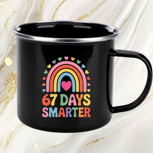 67 Days Smarter 100 Days of School DTF Transfer, Ready to Press Heat Transfer for Shirts, Fun 100 Days of School Design, UV Sticker