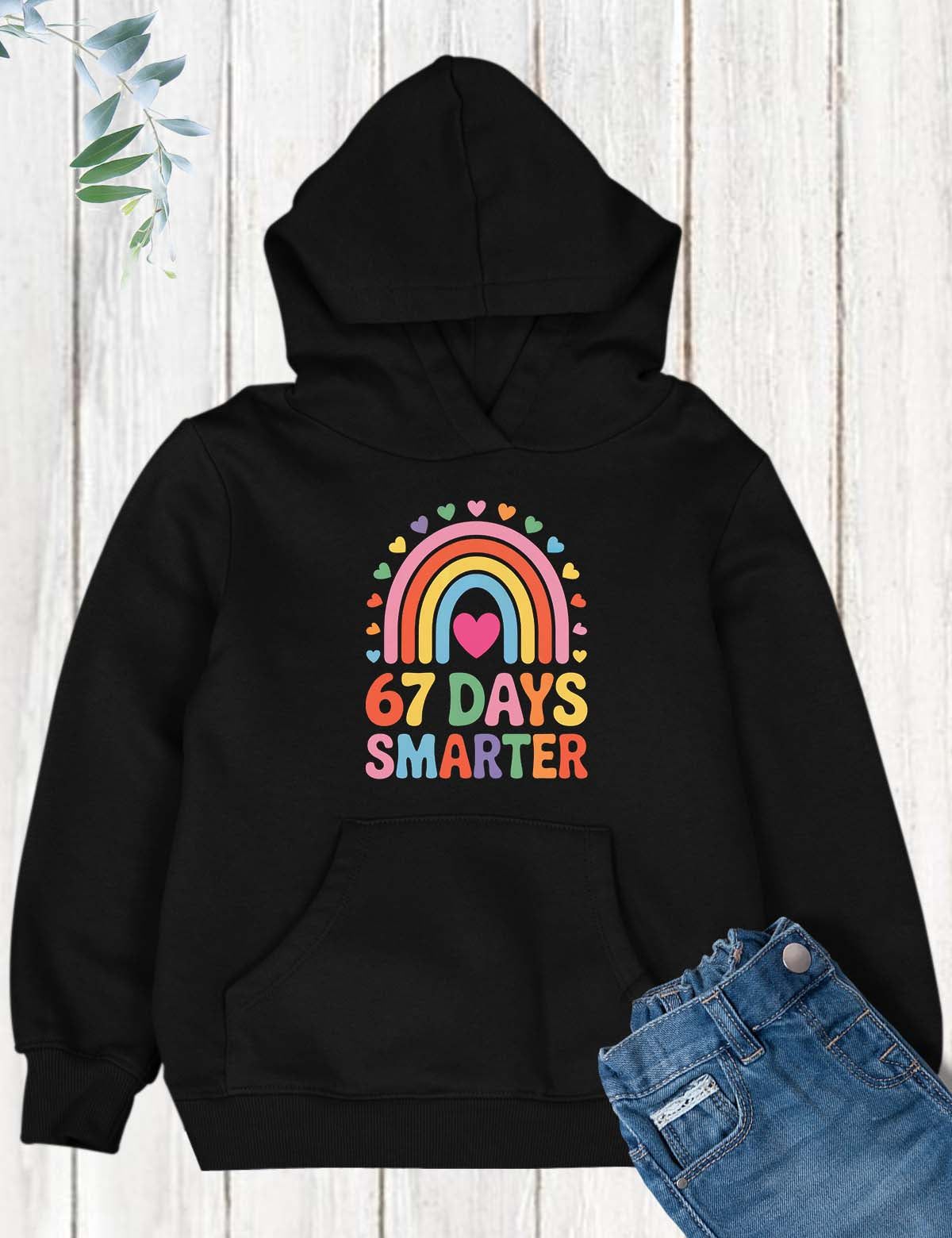67 Days Smarter 100 Days of School DTF Transfer, Ready to Press Heat Transfer for Shirts, Fun 100 Days of School Design, UV Sticker