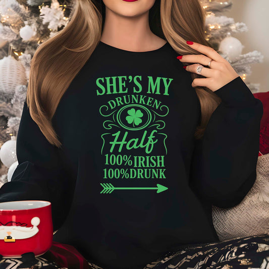 Drunken Half DTF Transfer 