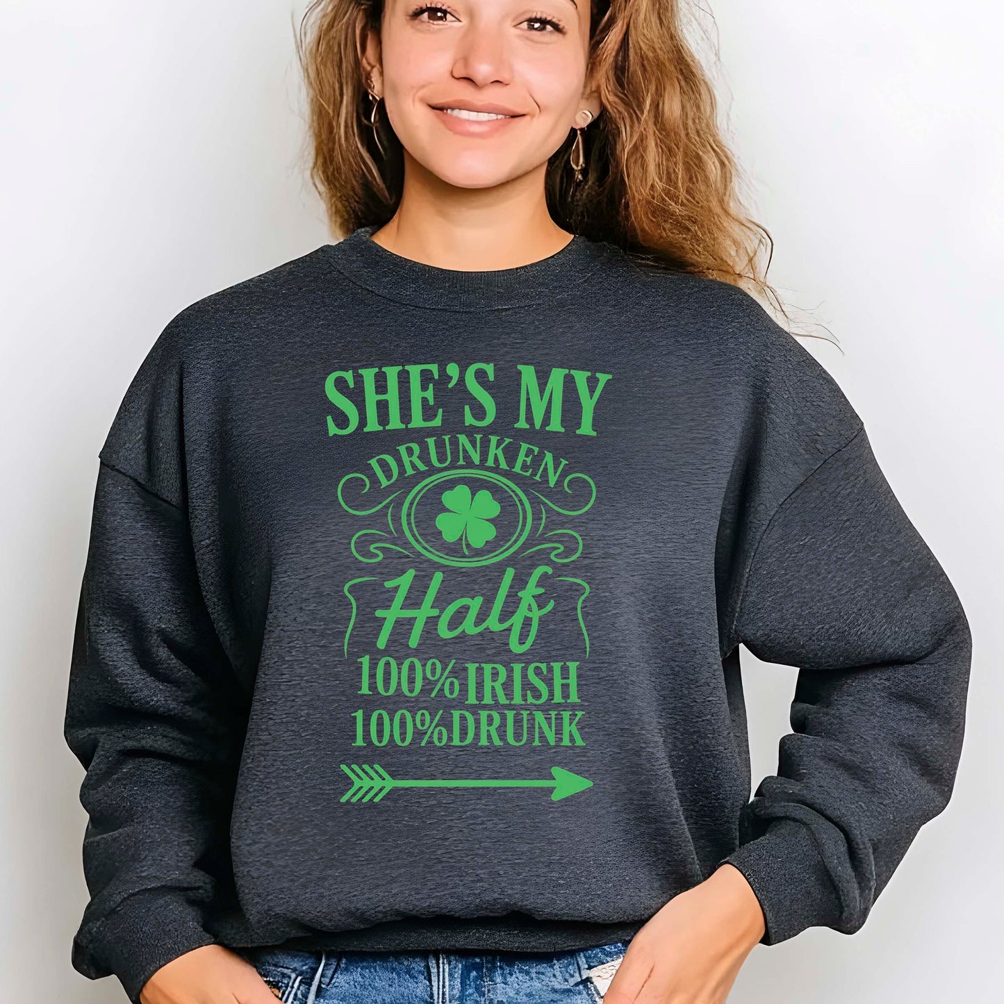 Drunken Half DTF Transfer 