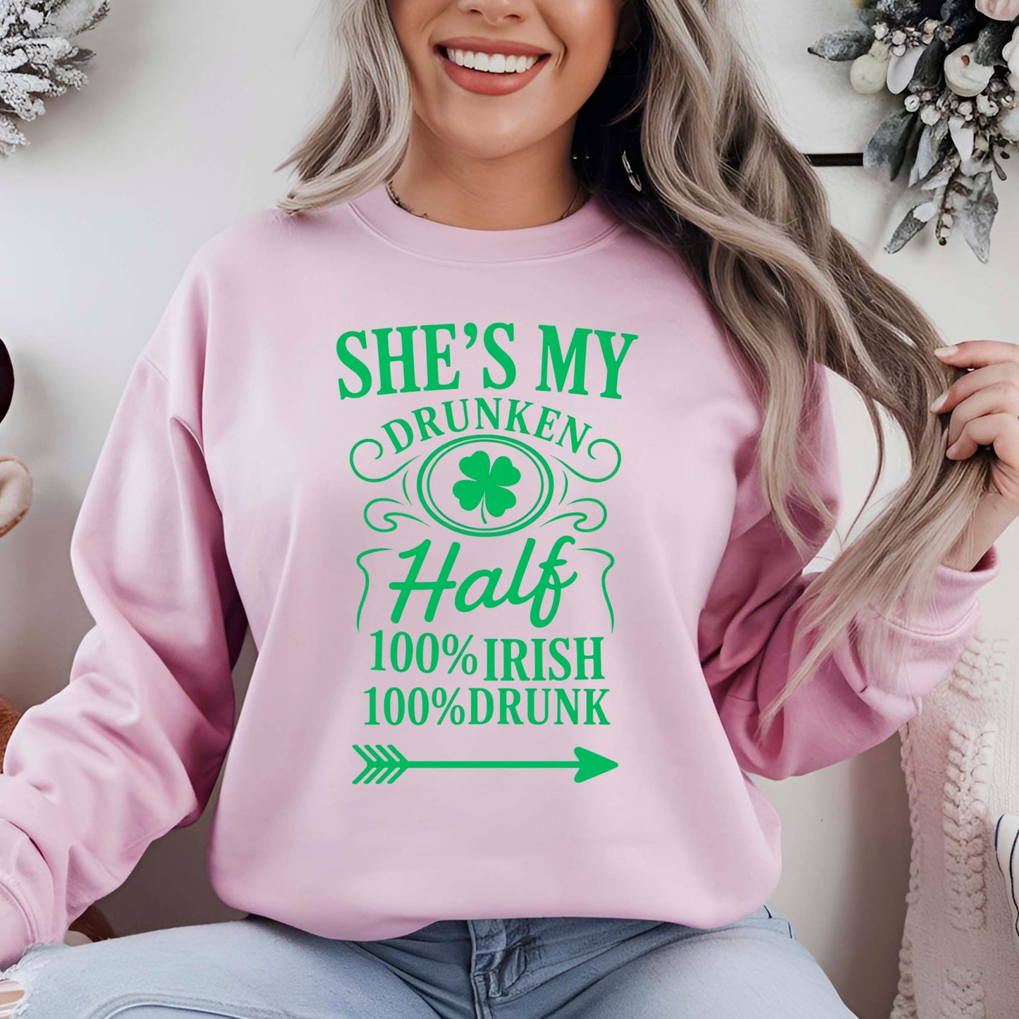 Drunken Half DTF Transfer