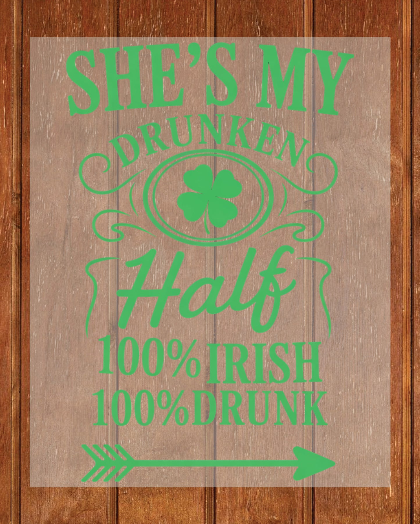 Drunken Half DTF Transfer 