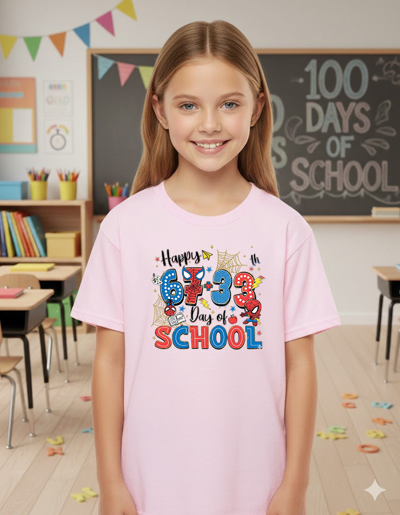 67 Meme School Cartoon T Shirt Cute Character Happy 100 Days of School Shirt for Kids Boys Girls Women Men Classroom Celebration Tee