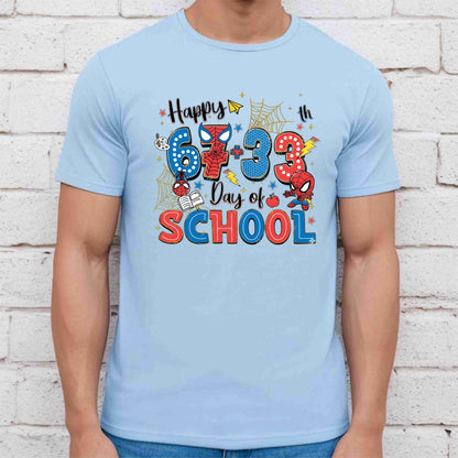 67 Meme School Cartoon T Shirt Cute Character Happy 100 Days of School Shirt for Kids Boys Girls Women Men Classroom Celebration Tee
