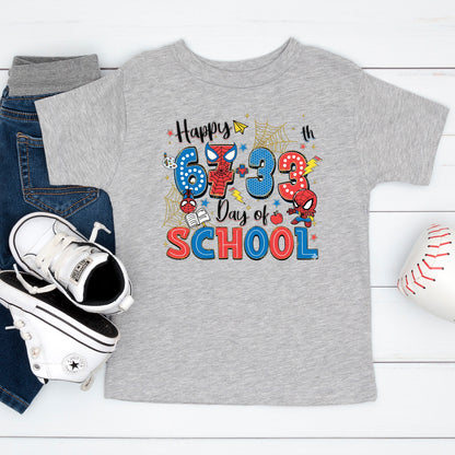 67 Meme School Cartoon T Shirt Cute Character Happy 100 Days of School Shirt for Kids Boys Girls Women Men Classroom Celebration Tee