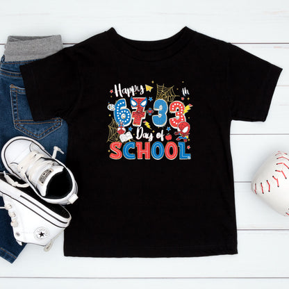 67 Meme School Cartoon T Shirt Cute Character Happy 100 Days of School Shirt for Kids Boys Girls Women Men Classroom Celebration Tee
