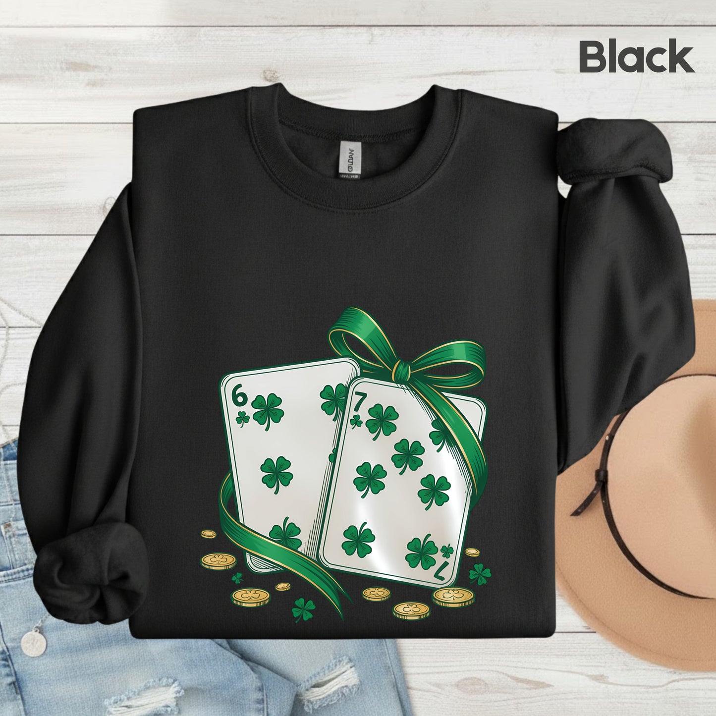 67 St. Patrick’s Day Shirts Funny Shamrock Card Sweatshirt Saint Patrick Party Tees Irish Green Sweater For Men Women Kids