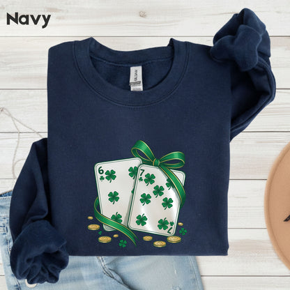 67 St. Patrick’s Day Shirts Funny Shamrock Card Sweatshirt Saint Patrick Party Tees Irish Green Sweater For Men Women Kids