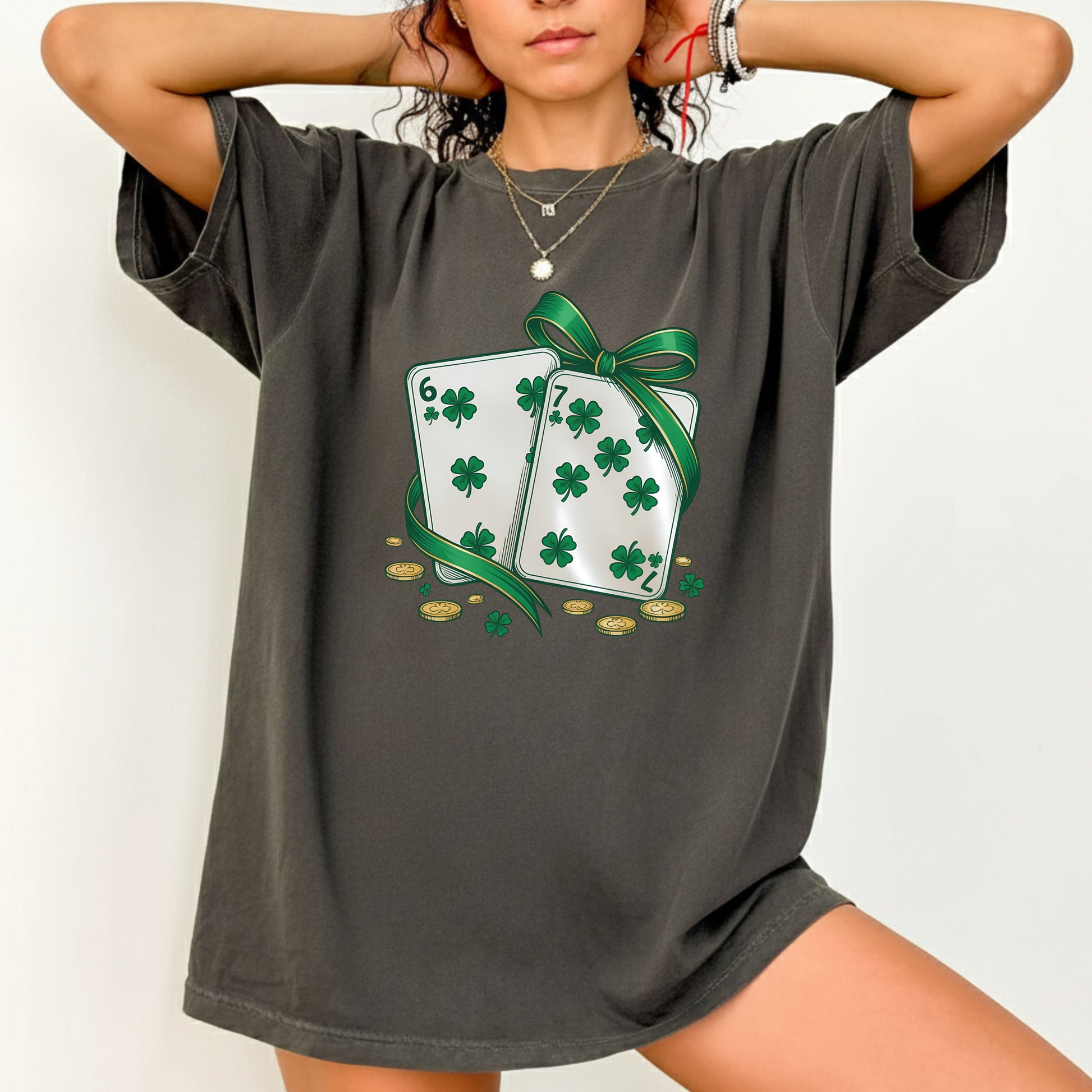 67 St. Patrick’s Day Shirts Funny Shamrock Card Sweatshirt Saint Patrick Party Tees Irish Green Sweater For Men Women Kids