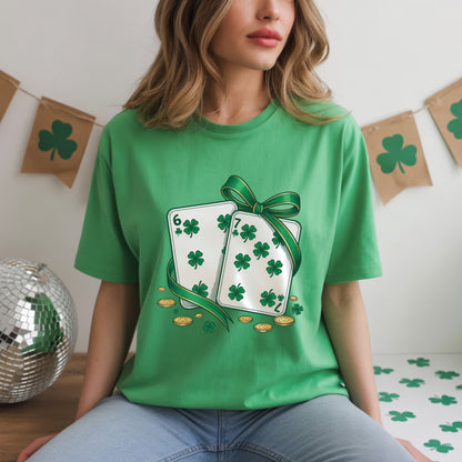 67 St. Patrick’s Day Shirts Funny Shamrock Card Sweatshirt Saint Patrick Party Tees Irish Green Sweater For Men Women Kids