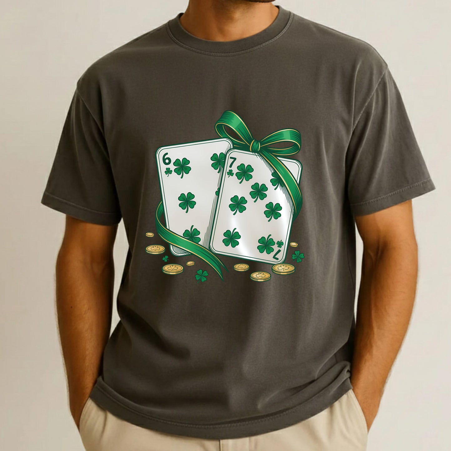 67 St. Patrick’s Day Shirts Funny Shamrock Card Sweatshirt Saint Patrick Party Tees Irish Green Sweater For Men Women Kids