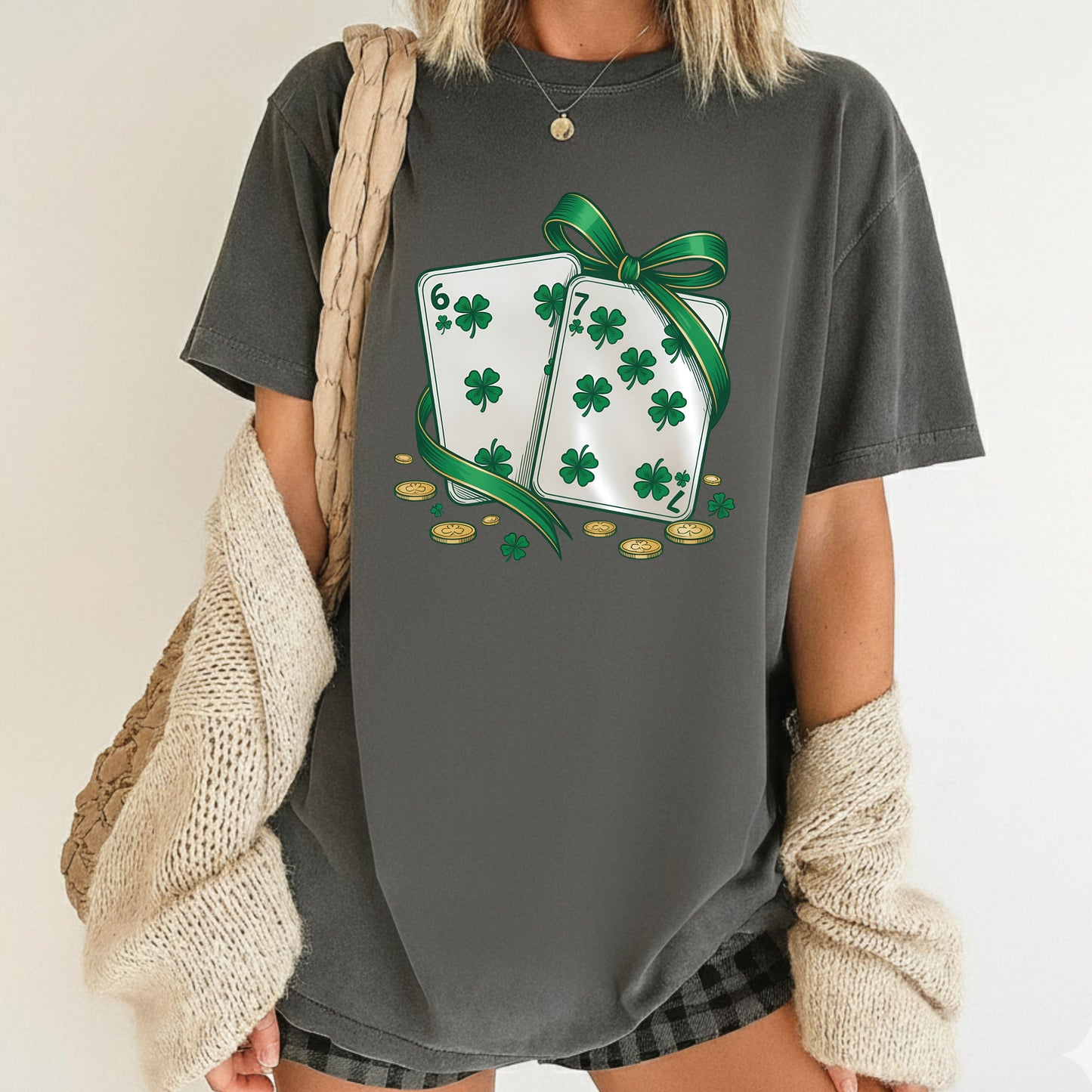 67 St. Patrick’s Day Shirts Funny Shamrock Card Sweatshirt Saint Patrick Party Tees Irish Green Sweater For Men Women Kids