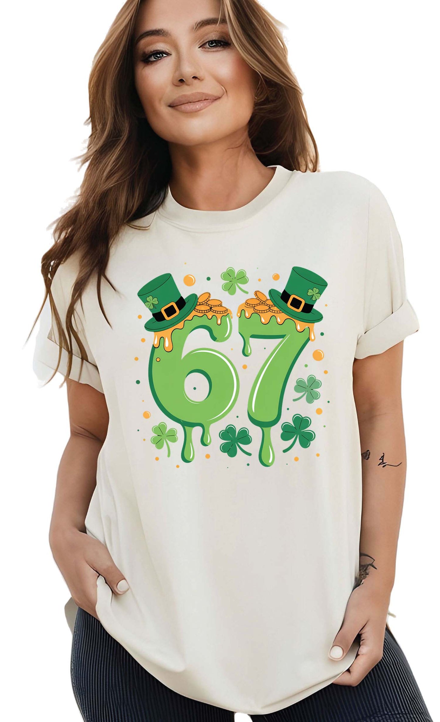 St. Patrick's Day Premade Gang Sheet Dtf Transfer Ready to Press Shamrock Heat Transfer For Shirts, Saint patrick iron on Transfer Designs