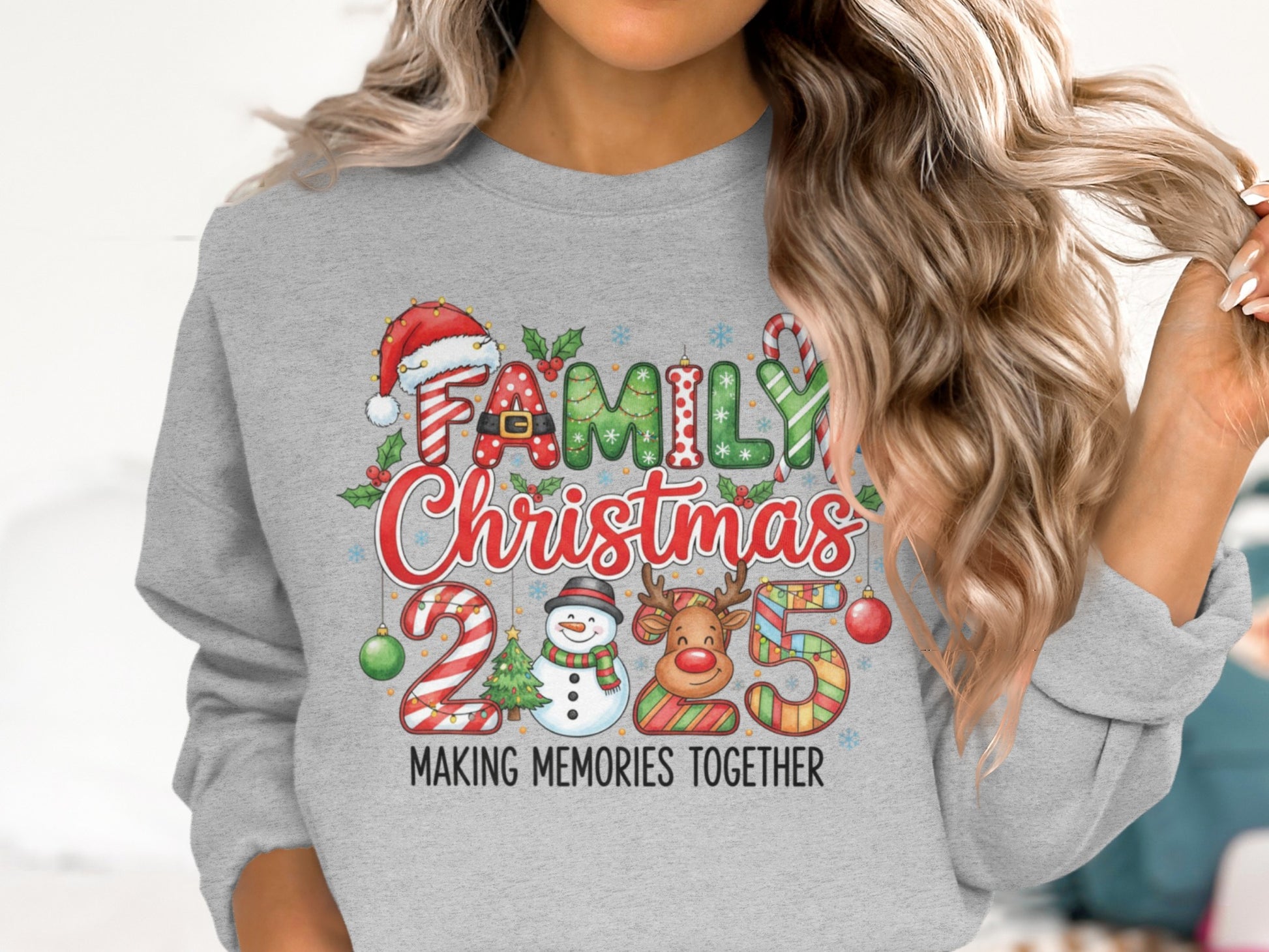 Family Christmas 2023 Making Memories Together Sweater