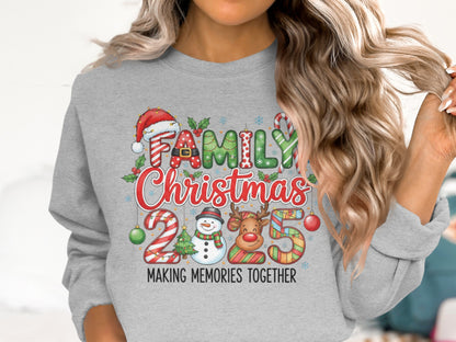 Family Christmas 2023 Making Memories Together Sweater