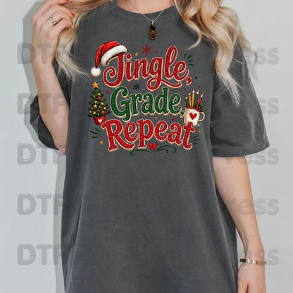 Merry Little Sparks DTF Transfers, Christmas Cable Knit Bow Disco Holiday Ready to Press