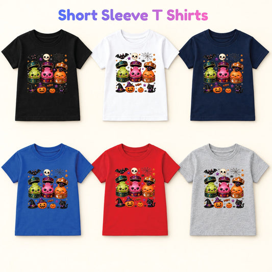 Cute Halloween Dumplings KawaiiT-Shirt, Monster Spooky Season Graphic Tee