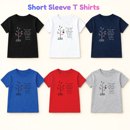 Christmas Tree T-Shirt, Who’s Around It Red Ornament Quote Tee, Nostalgic Holiday Sweatshirt