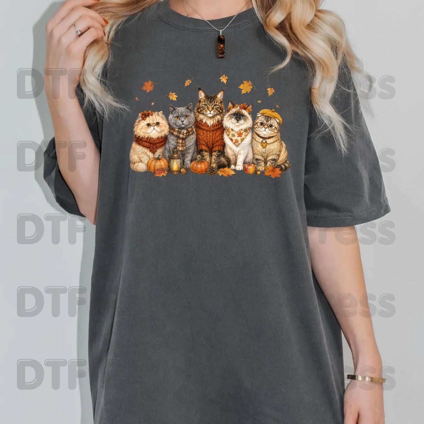 Halloween Cats DTF Transfer Ready to Press