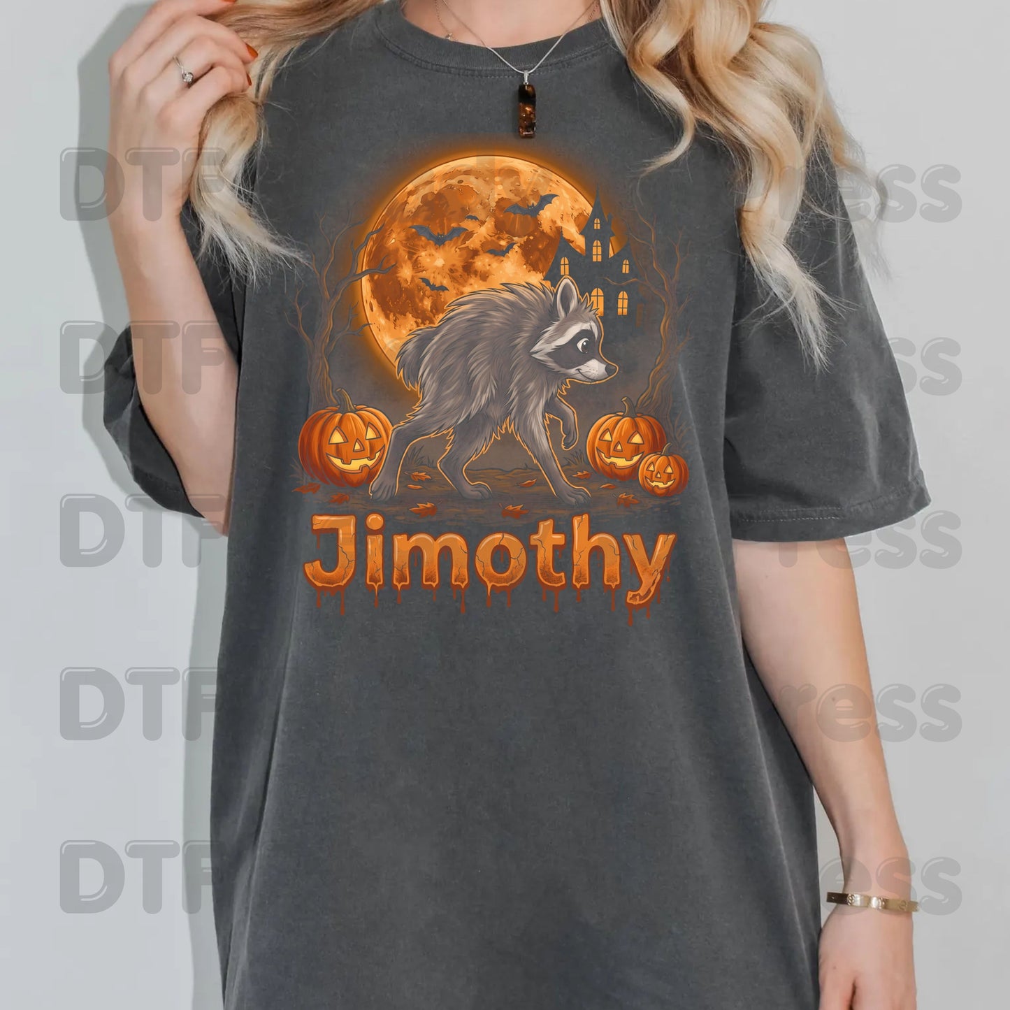 Halloween Jimothy Werewolf DTF Transfers, Spooky Moon Pumpkins Horror Ready to Press