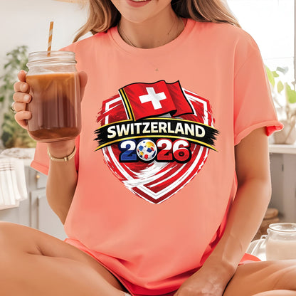Switzerland World Cup 2026 DTF Transfer Ready to Press