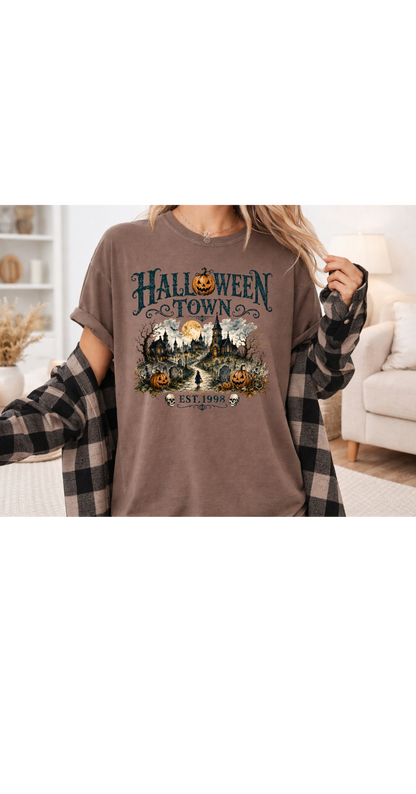 Halloween Town Premade Gang Sheet Spooky Mama DTF Transfer Ready to Press