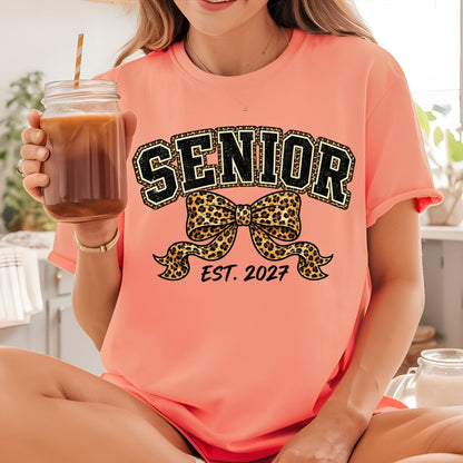 DTF Gang Sheet Senior Class of 2027 Premade Graduation DTF Transfer Ready to Press Class of 2k27 Heat Transfer Trendy Senior Shirt