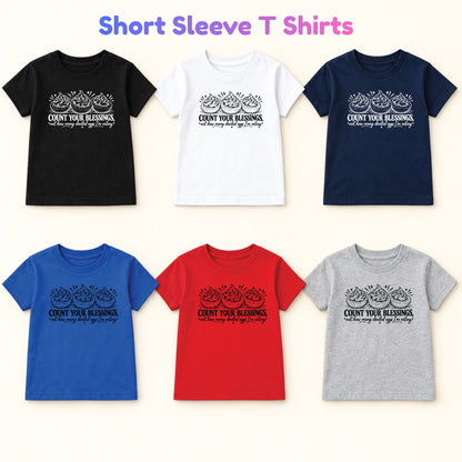Thanksgiving T-Shirt, Count Your Blessings Deviled Eggs Graphic Tee, Funny Fall Holiday Shirt