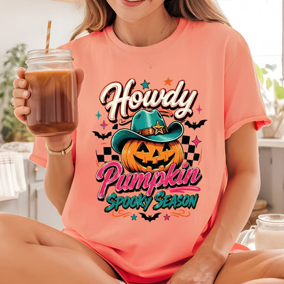 Western Fall DTF Gang Sheet Howdy Pumpkin DTF Transfer Ready to Press Cowboy Boot Highland Cow Autumn Season Heat Transfer For Shirts