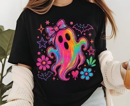 Halloween Premade Gang Sheet Ghost Pumpkin DTF Transfer ready to Press Retro Spooky Season Heat Transfer For Shirts Holiday Gifts