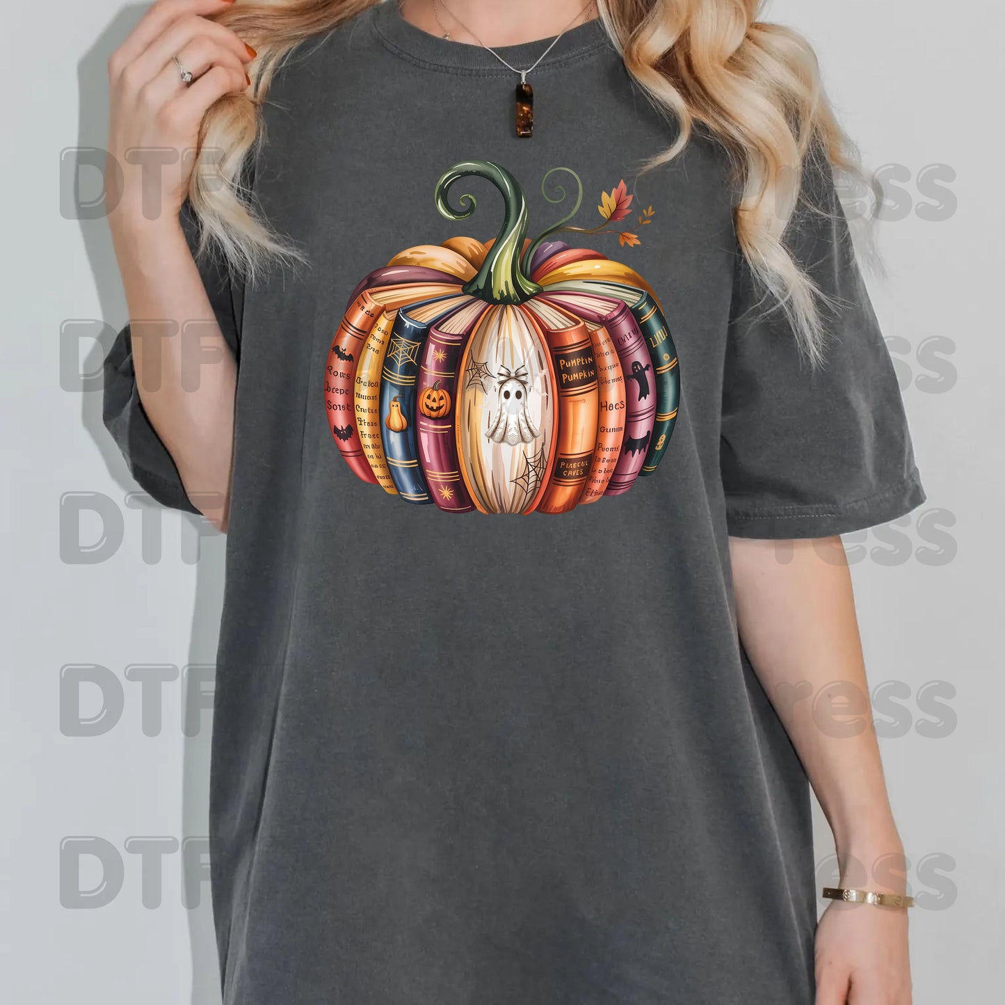 Bookish Pumpkin DTF Transfer Ready to Press