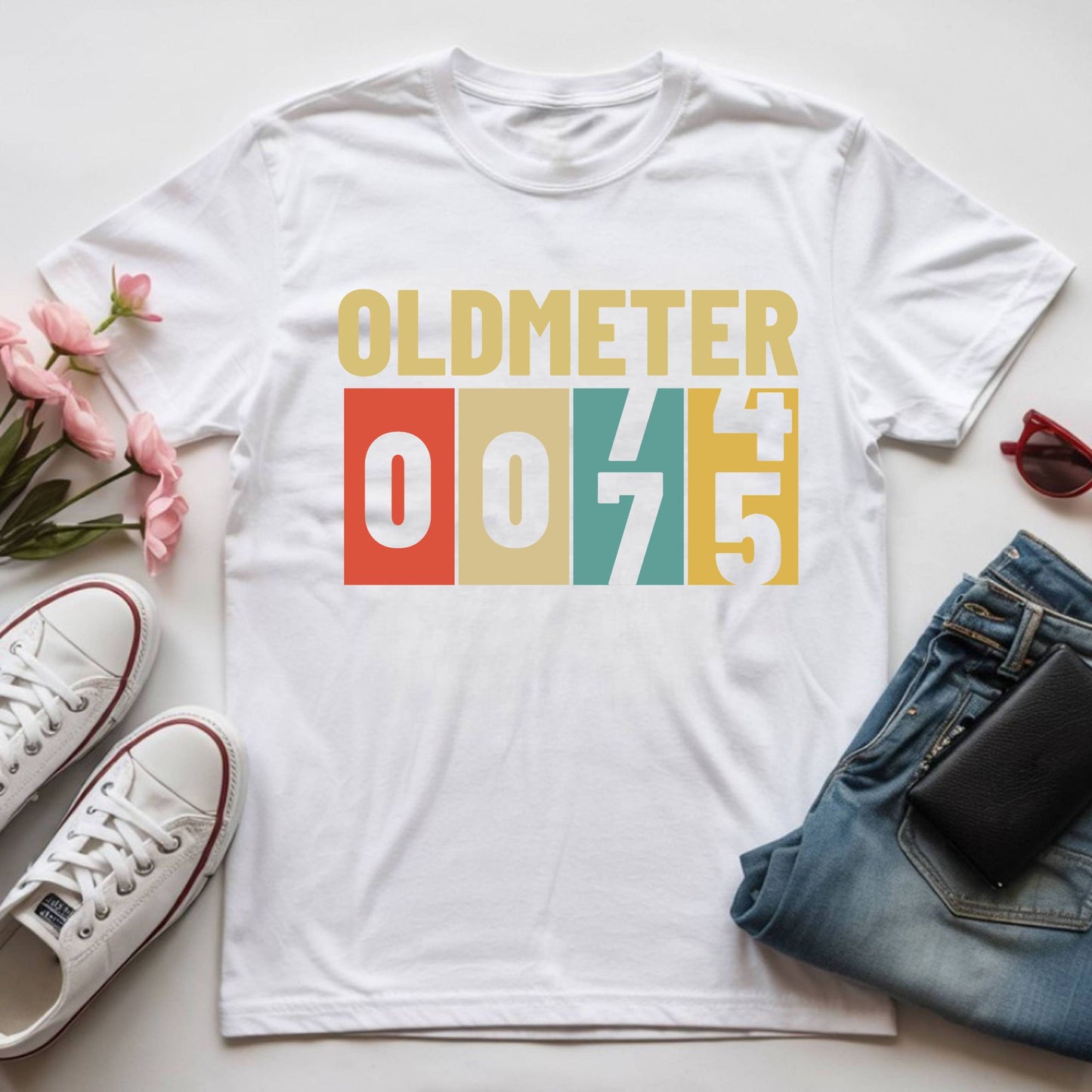 75th Birthday Shirt Oldmeter 75 Years T-Shirt
