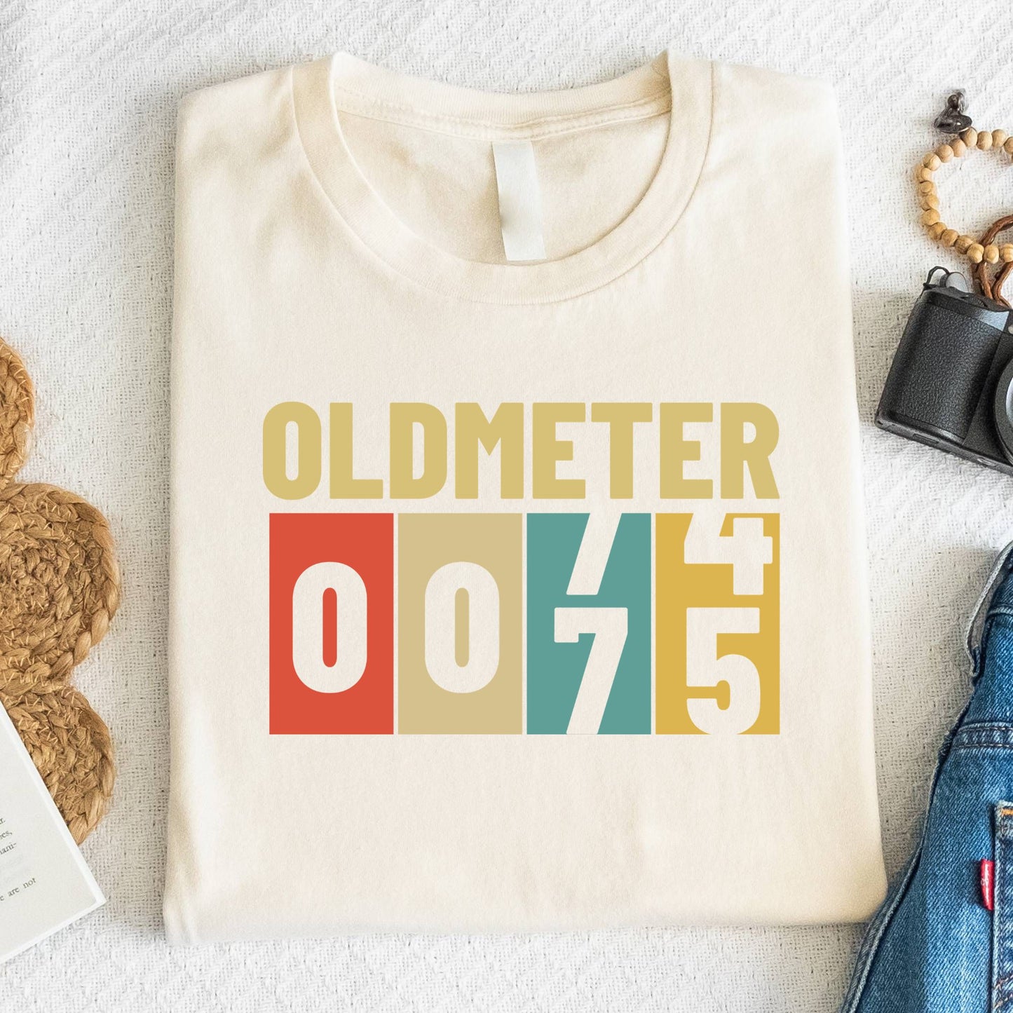 75th Birthday Shirt Oldmeter 75 Years T-Shirt