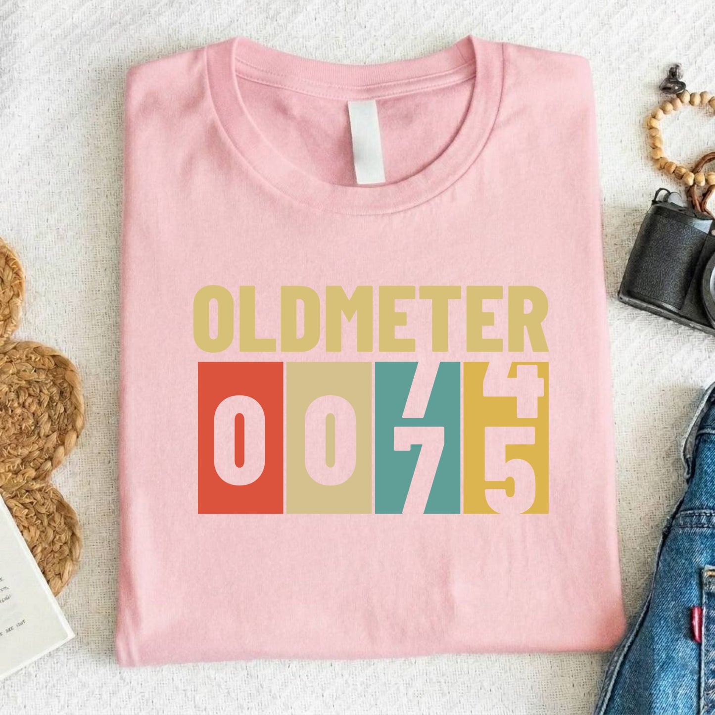 75th Birthday Shirt Oldmeter 75 Years T-Shirt