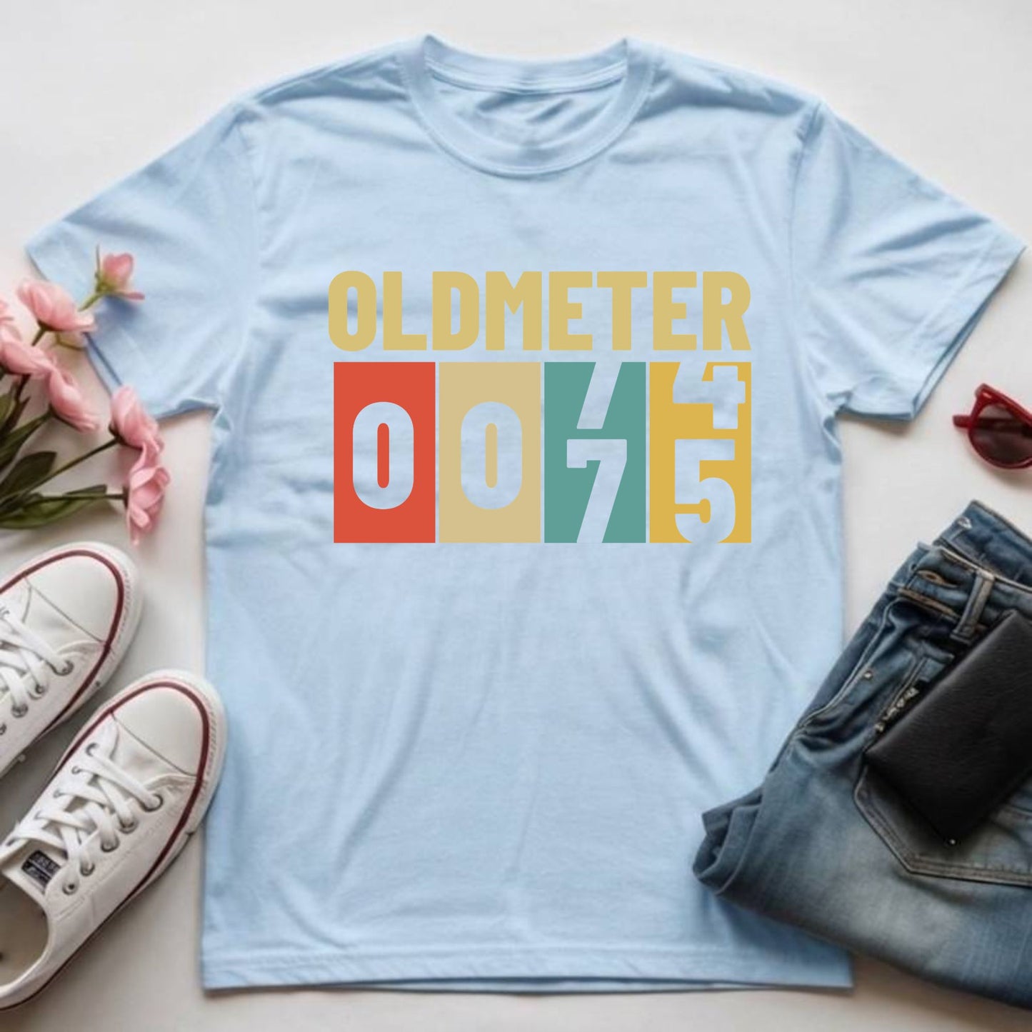 75th Birthday Shirt Oldmeter 75 Years T-Shirt