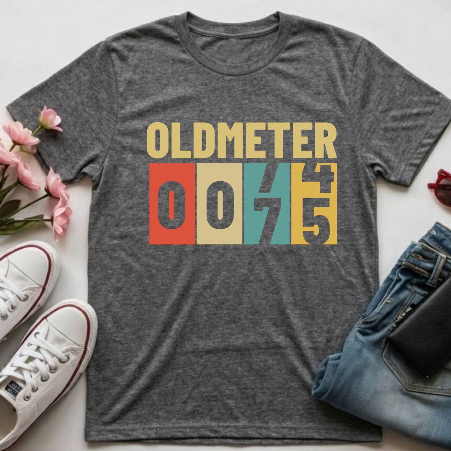 75th Birthday Shirt Oldmeter 75 Years T-Shirt