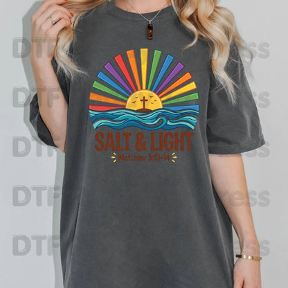 Salt and Light DTF Transfer Ready to Press