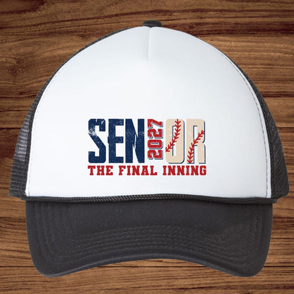 Senior 2027 The Final Inning DTF Transfer Ready to Press Sports Heat Transfer for Shirts Baseball Varsity Letters Graphic Tee