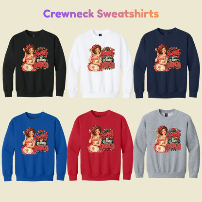 Retro Pinup Girl T-Shirt, Sweet but Slightly Unhinged Baking Graphic Tee, Vintage Baker Shirt