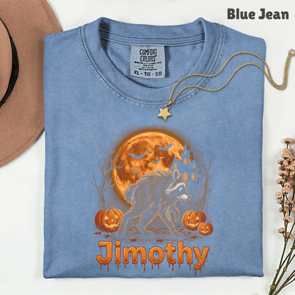 Halloween Jimothy Werewolf T-Shirt, Spooky Moon Pumpkin Horror Tee