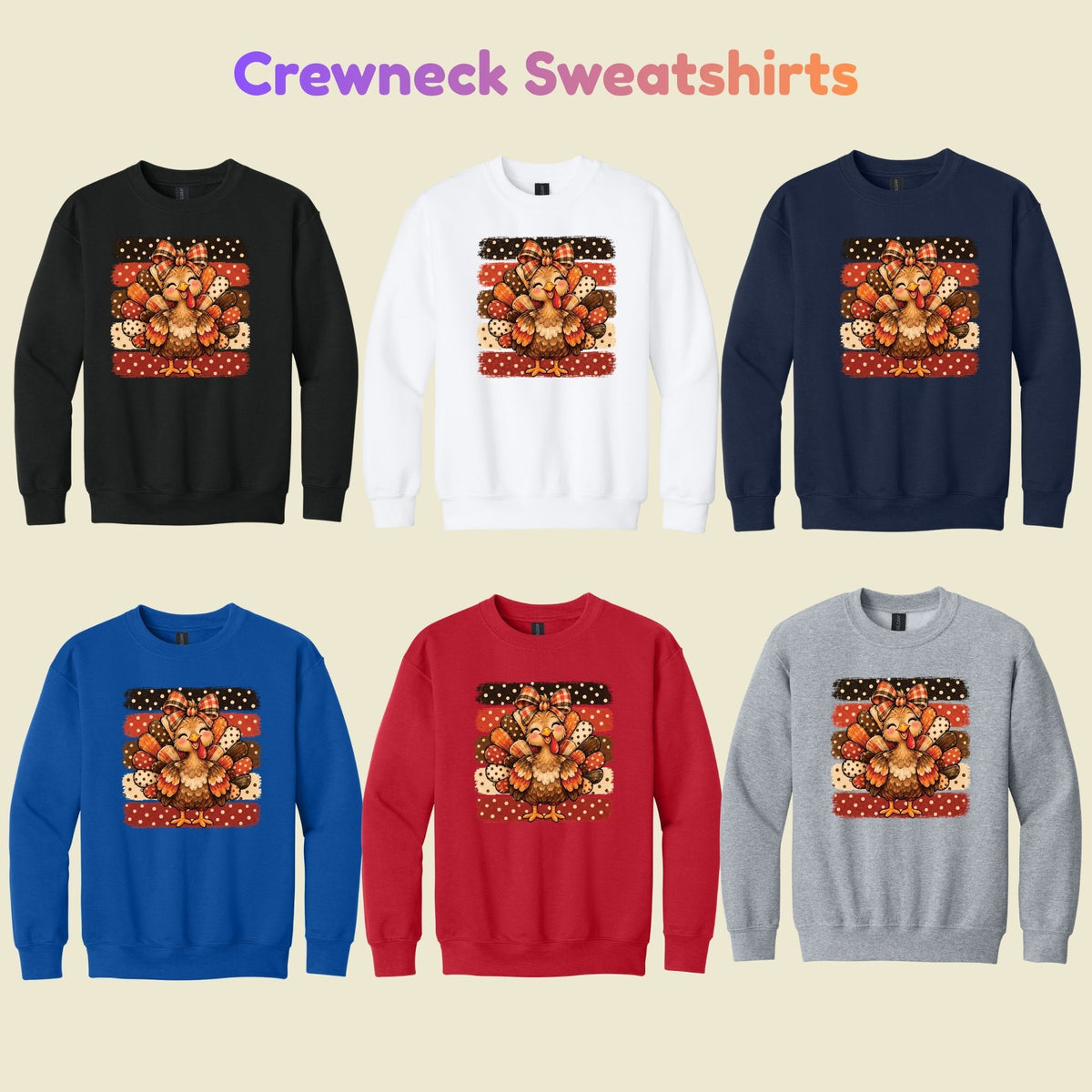 Cute Turkey Bow T-Shirt, Polka Dot Thanksgiving Tee, Striped Fall Sweatshirt