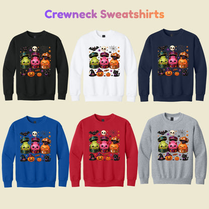 Cute Halloween Dumplings KawaiiT-Shirt, Monster Spooky Season Graphic Tee